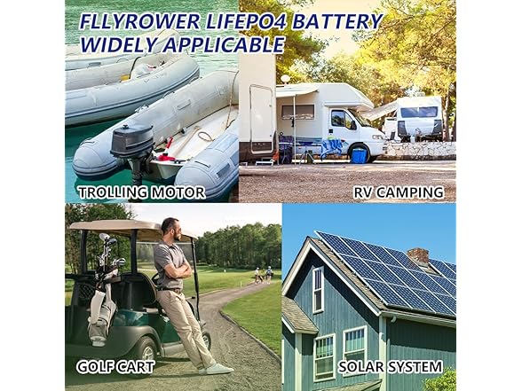 FLLYROWER Lithium Battery 12V 12AH