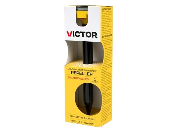 Victor M9014 Solar Powered Sonic Spike- Mole Deterrent