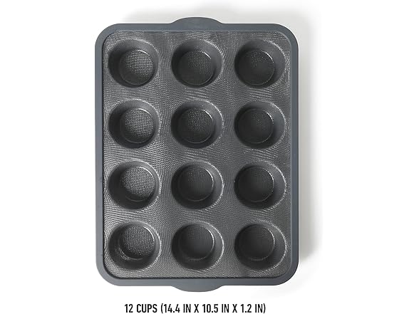 Calphalon  GlassFlex Technology  Muffin Pan - Grey