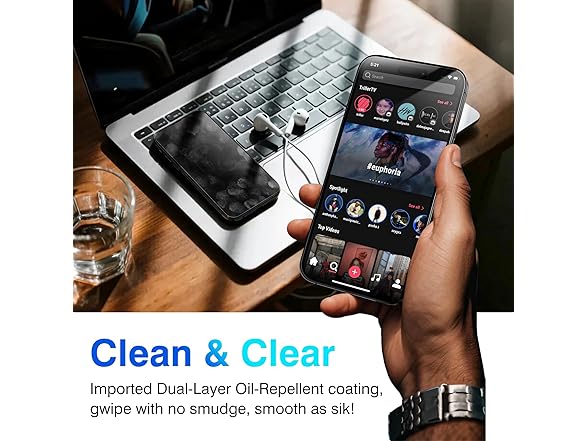(4 PACK) EZ-GLAZ iPhone 15 PRO Screen Protector