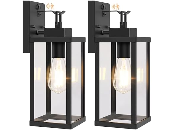BesLowe 14" Upgraded Motion Sensor Outdoor Wall Light