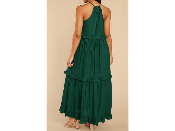 R.Vivimos Women (L) Summer Sleeveless Halter Dress