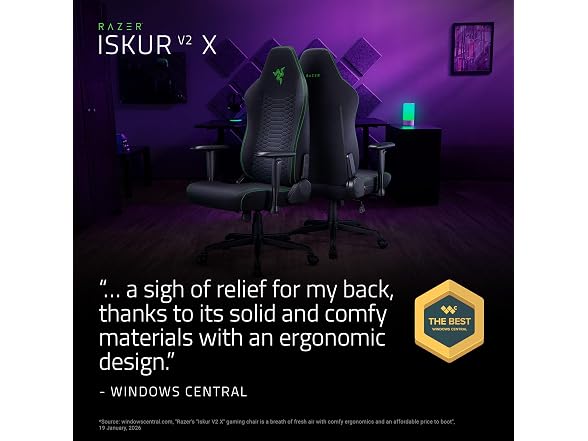 Razer Iskur V2 X L33T Edition Ergonomic Gaming Chair