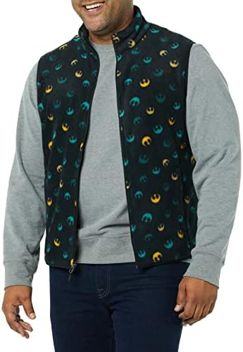 Amazon Essentials Disney | Marvel | Star Wars Men's Polar Fleece Vests, Star Wars Rebel, X-Large