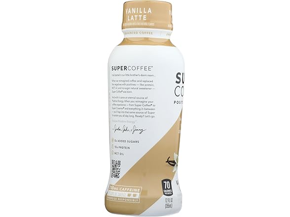 1CT Kitu, Super Coffee Protein MCT Oil Vanilla, 12 oz