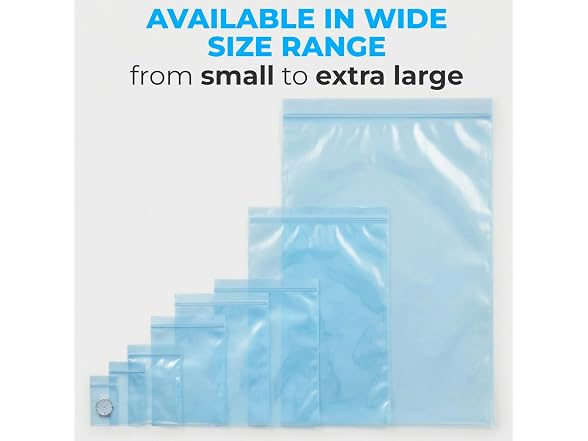 VCI Reclosable Poly Bags 12" x 18", Pack of 25-4 mil 