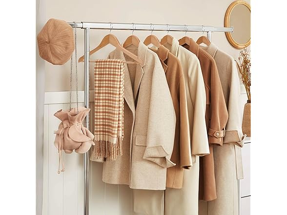 JS Hanger 20 Pack Solid Wooden Hangers