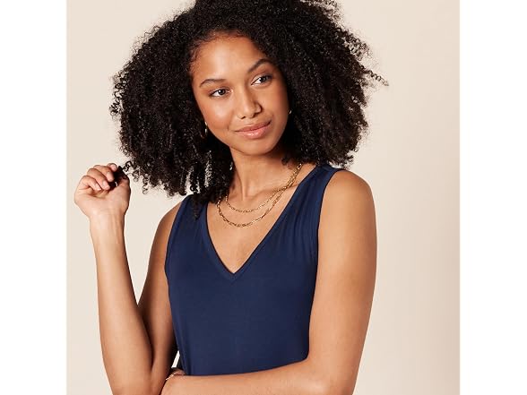 Amazon Essentials Women Jersey V-neck Tank Dress