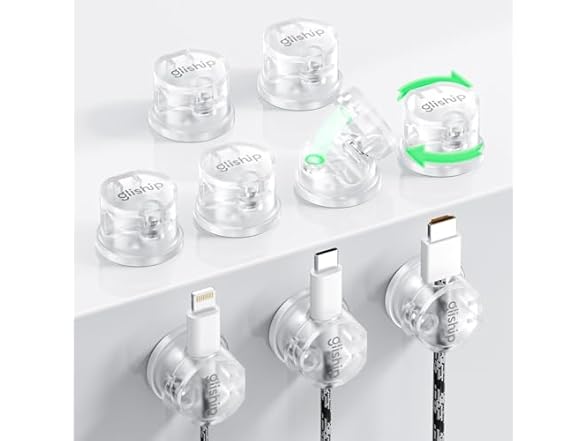 gliship 9 Pack Magnetic Cable Clips