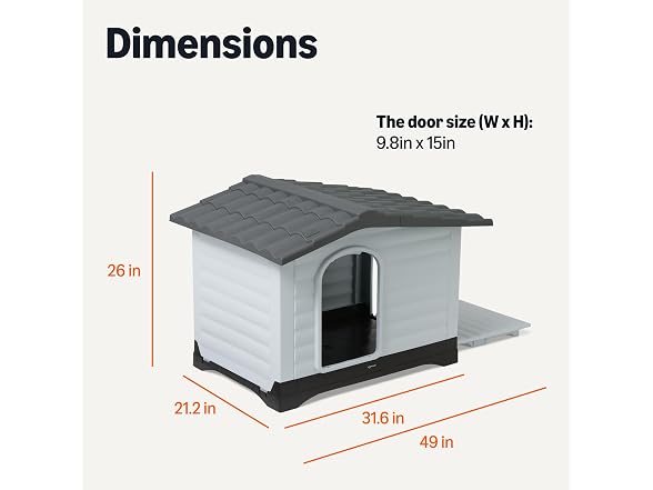 Amazon Basics Plastic Dog House