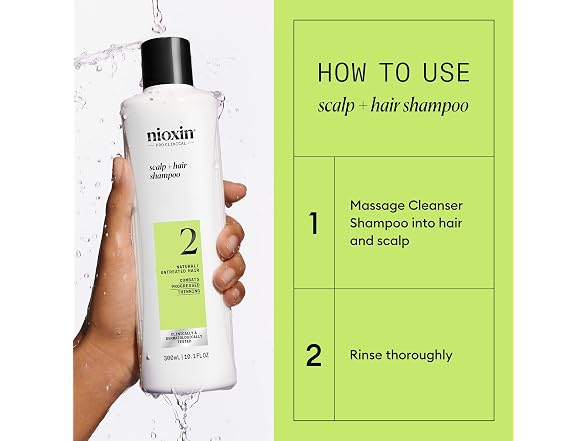 Nioxin System 2 Cleanser Shampoo 10.1oz