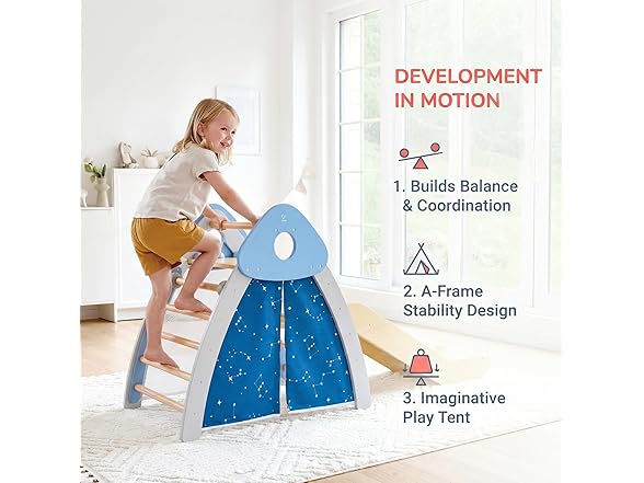 Hape 4-in-1 Climb 'n' Slide Gym Set