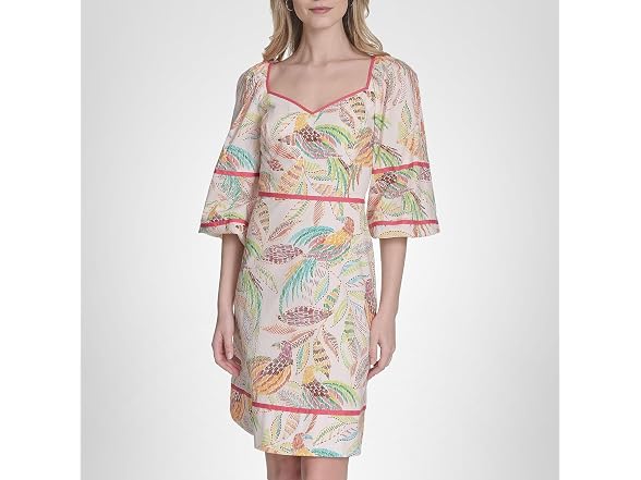 Vince Camuto Women Half Sleeve Sweetheart Dress
