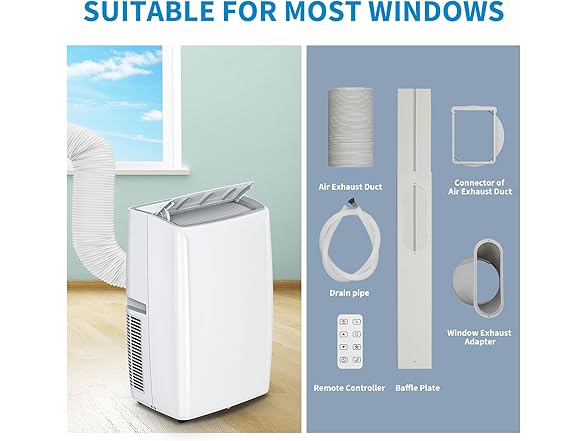 KOKEBREN 14,000 BTU Portable Air Conditioners