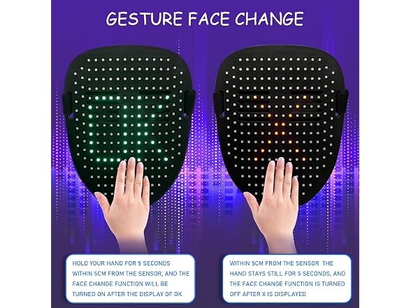 COOLGUARDER LED Mask Gesture Sensing