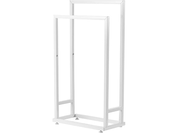 Towel Rack, 2 Bars Metal Outdoor Towel