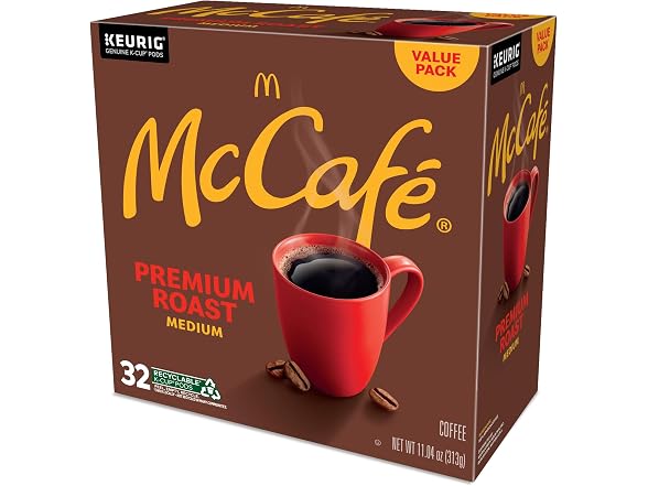 32ct McCafe Premium Roast, Keurig Single Serve Kcups