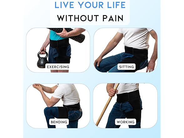Hip and Groin Brace (Large, Right leg)