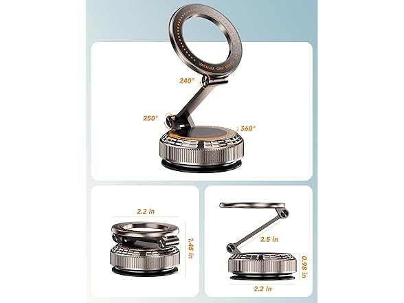 visnfa Vacuum Magsafe Car Mount