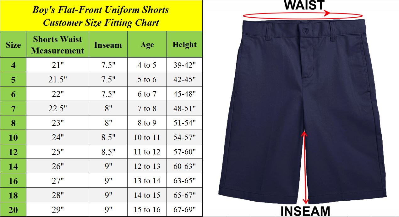 3PK Boys School Uniform Chino Shorts - Gallery 7
