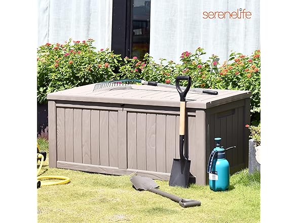 SereneLifeHome 120-Gallon Deck Storage Box 
