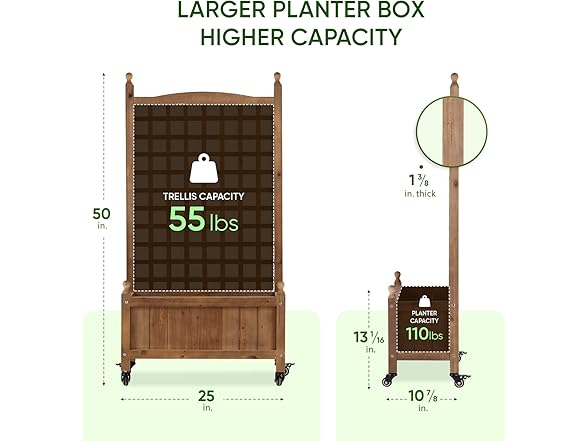 Idzo Raised Garden Bed with Trellis