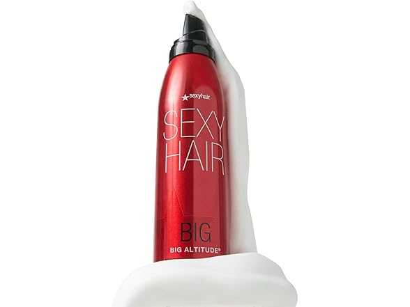(2 Pack) SexyHair Big Attitude Bodifying Blow Dry Mousse, 6.8 oz