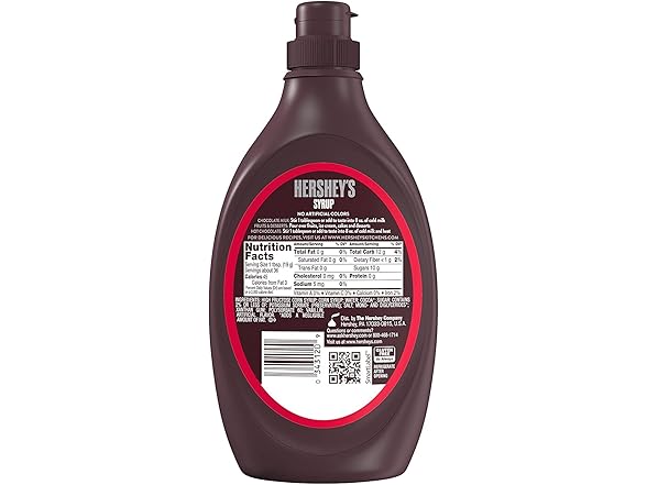 HERSHEY'S Chocolate Syrup, 24 Ounce