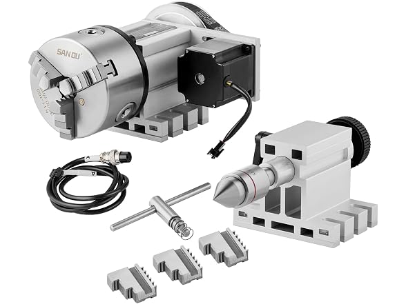 Dividing Head, K11-100mm 3-Jaw Chuck, CNC Router