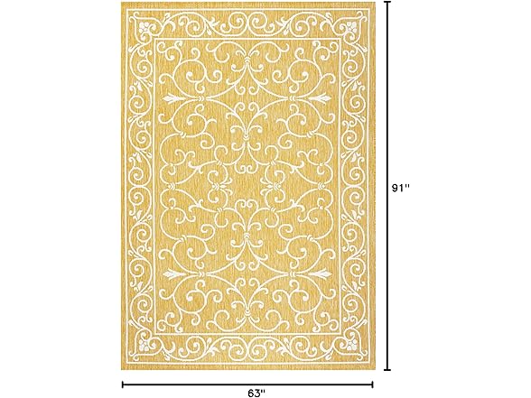 JONATHAN Y Filigree Outdoor Rug 5x8
