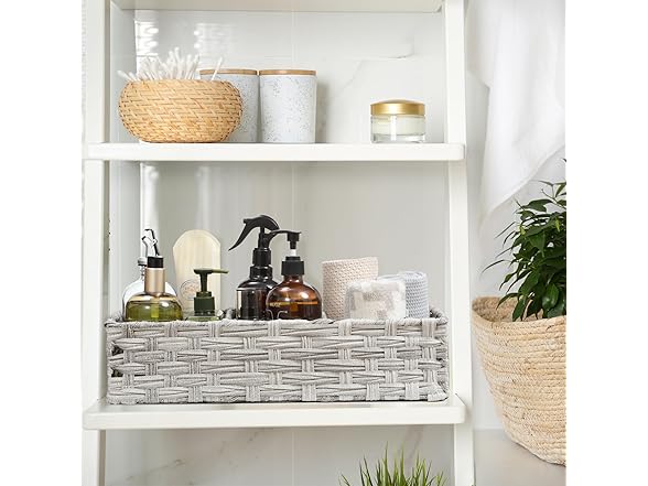 AOZITA Toilet Tank Topper Paper Basket
