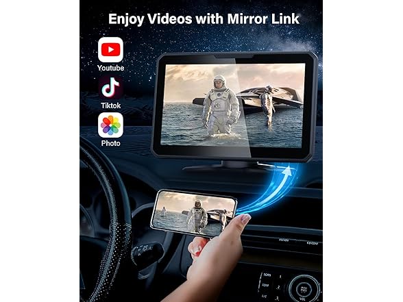 7" CarPlay Screen w/ Mirror Link