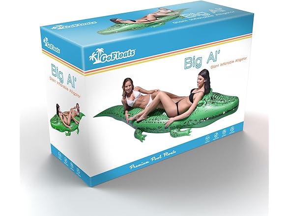 GoFloats BigAl' Inflatable Alligator
