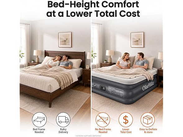 OlarHike Queen Air Mattress 20in 700LBS