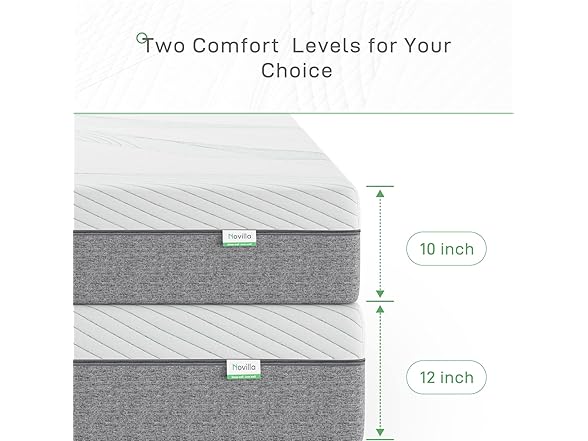 Novilla Queen 10" Gel Memory Foam Mattress