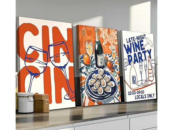 Suvinor Retro Maximalist Kitchen Canvas