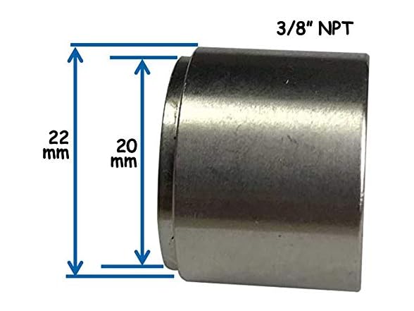 Steel Weld Bung 3/8 NPT Female Nut