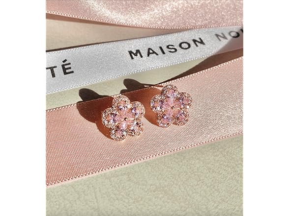 Maison Pink Melissa Earrings Rose Gold