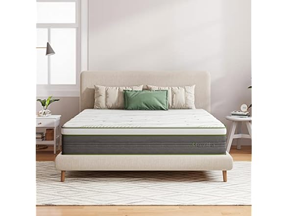 Novilla 12 Inch King Memory Foam Hybrid Mattress