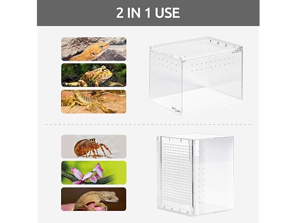 REPTI ZOO Magnetic Acrylic Case, 8x6x6