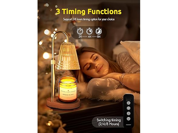 SLAHGADG Candle Warmer Lamp with Timer