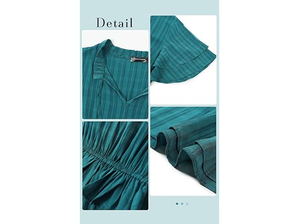 Prettygarden Women (M) Summer Boho Maxi V Dress