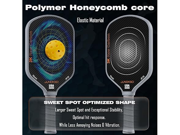 JUNDKSO T700 Carbon Fiber Pickleball Paddle