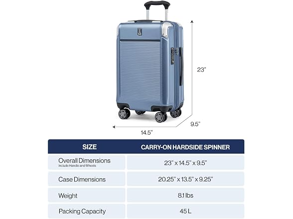 Travelpro Platinum Elite Hardside 21" Carry On