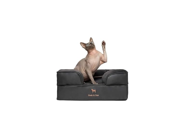 NOAH & PAW SO-LE-BLK-S S NOAH & PAW Dog Bed - Sofa Ch