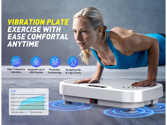 yoyomax Vibration Plate Exercise Machine, Grey