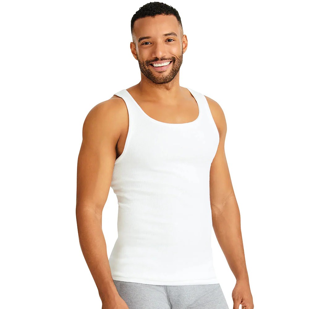 6Pk Hanes A-Shirt Tanks - Gallery 4