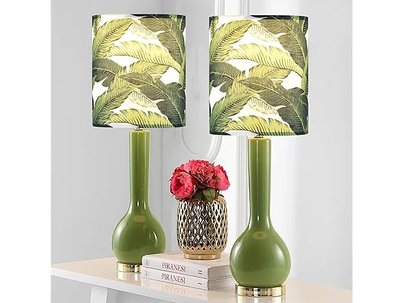 GO&SO 9.8" Tall Drum Printed Lamp Shade