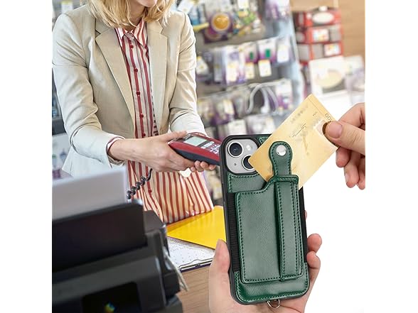 TOOVREN Wallet Case for iPhone 15 Case