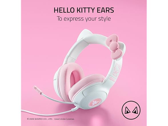 Razer Kraken Kitty V2 USB Wired Headset Hello Kitty Edition